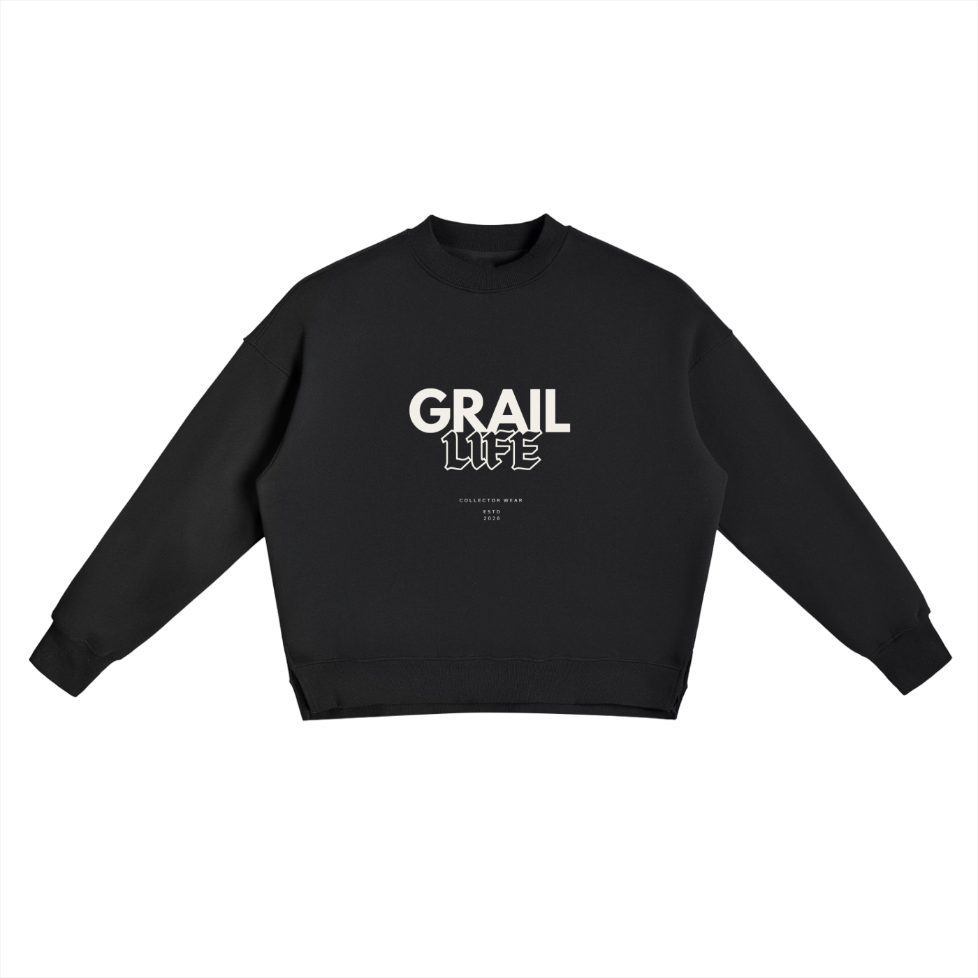 GL Fleece Side Slit Crewneck Sweatshirt